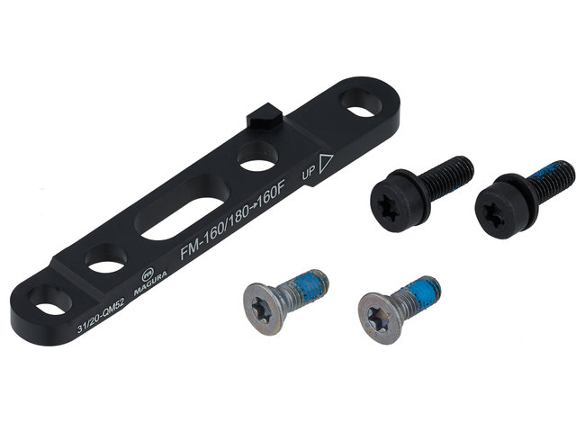 Adaptador de frenos de disco para discos de 160 mm - negro/RD 160/180 sobre 160 FM