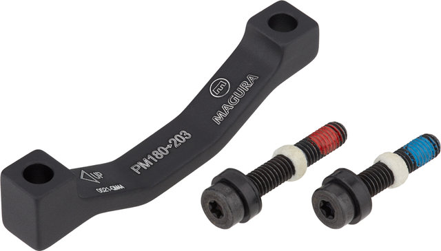 Adaptateur de Frein à Disque pour Disque de 203 mm - noir/PM 7" en PM +23 mm