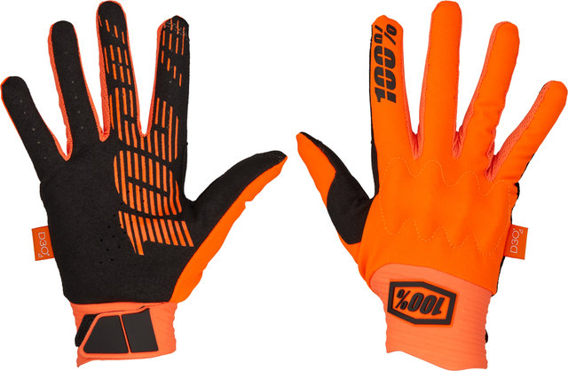 Guantes de dedos completos Cognito D3O - fluo orange-black/M