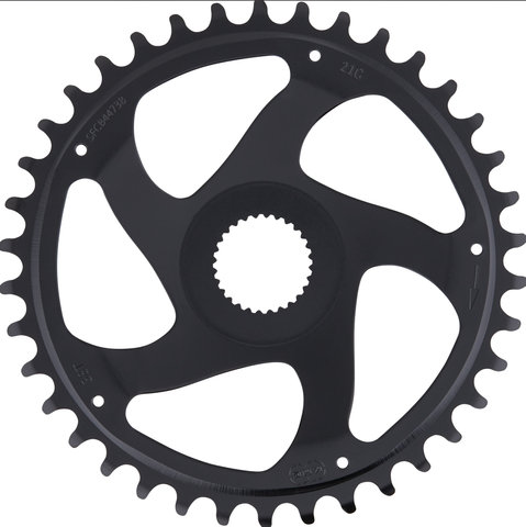 KMC Bosch Gen4 Super Narrow 4.5 mm E-Bike Chainring - black/38 tooth