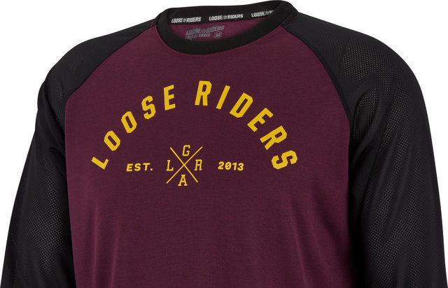 Maillot Heather Raglan LS - red/M