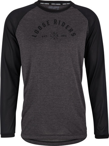 Loose Riders Heather Raglan LS Trikot - dark grey/M