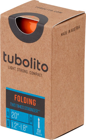 Tubo-Folding-Bike 20" Inner Tube - orange/20 x 1.2-1.8 Presta 42 mm