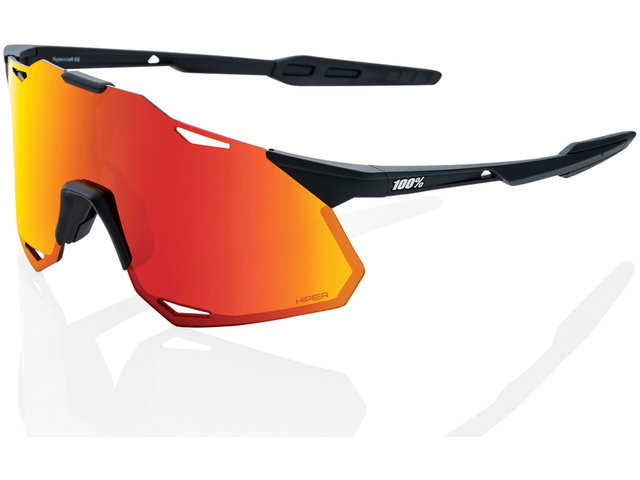 Hypercraft XS Hiper Sportbrille - soft tact black/hiper red multilayer mirror