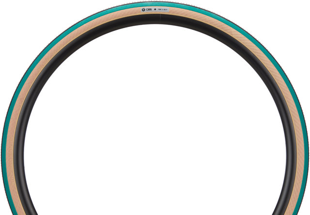 Cubierta plegable CAVA Race 28" - black-green-tan/33-622 (700x33C)