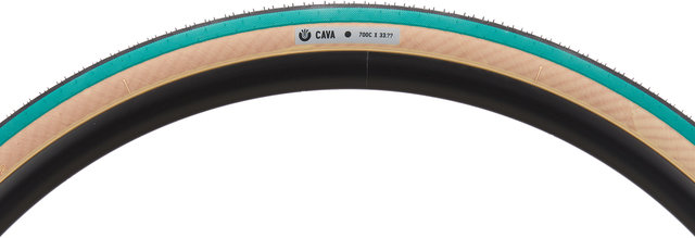 Cubierta plegable CAVA Race 28" - black-green-tan/33-622 (700x33C)