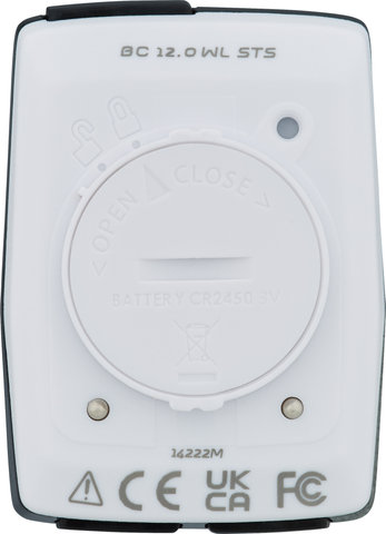 BC 12.0 STS CAD wireless Tacho - weiß/universal