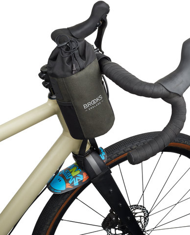 Brooks Scape Feed Pouch Handlebar Bag - mud green/1.2 litres