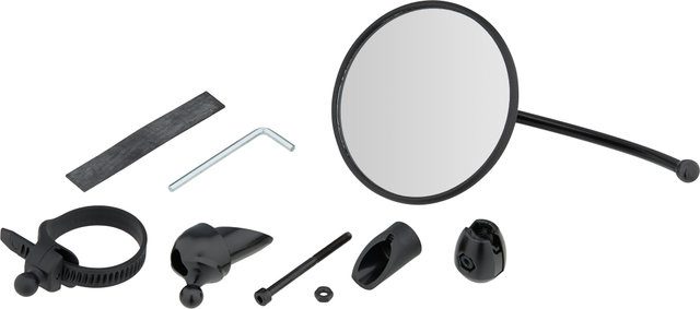 busch+müller Cycle Star Rear-View Mirror, 80 mm - black/long