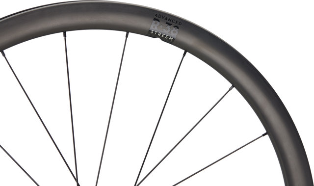 Advanced SL R.38 Streem Center Lock Disc Carbon 28" Wheelset - black-black/28" set (front 12x100 + rear 12x142) Shimano