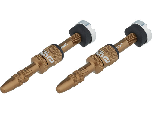 Válvula Tubeless Quick Fill - 2 unidades - bronce/SV 19-23 mm