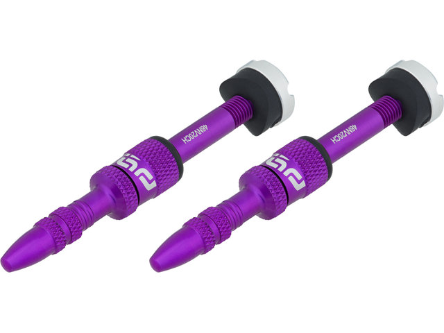 Quick Fill Tubeless Valve - 2 Pack - eggplant/SV 23-30 mm