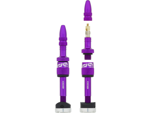 Quick Fill Tubeless Valve - 2 Pack - eggplant/SV 23-30 mm