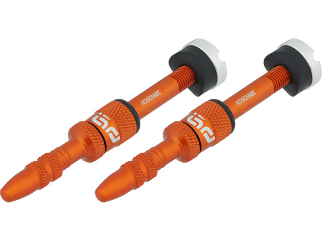 Quick Fill Tubeless Valve - 2 Pack - naranja/SV 23-30 mm