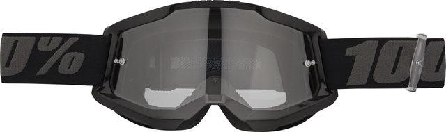 100% Strata 2 Clear Lens Goggle - black/clear