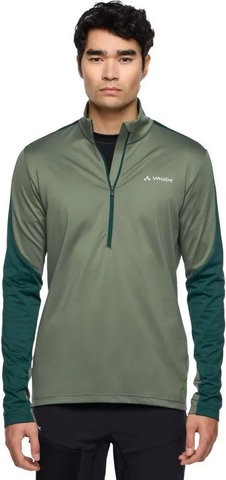 VAUDE Suéter de fleece para hombres Mens Livigno Halfzip II - agave/S