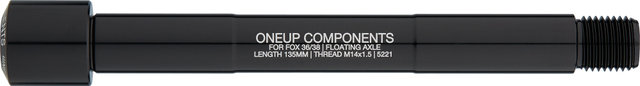 OneUp Components Axe Traversant Avant Fox Floating 15 x 110 mm Boost - black/15 x 110 mm, 1,5 mm, 135 mm