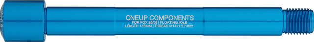 OneUp Components Axe Traversant Avant Fox Floating 15 x 110 mm Boost - blue/15 x 110 mm, 1,5 mm, 135 mm