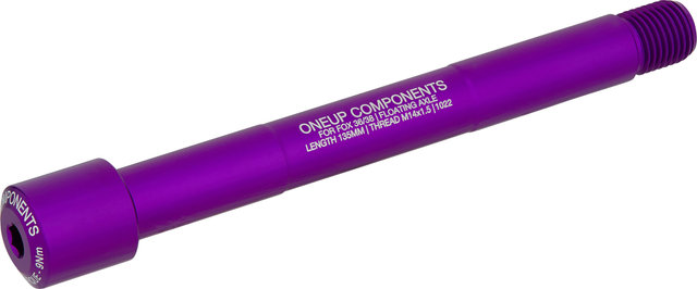 OneUp Components Fox Floating Rear Thru-Axle 15 x 110 mm Boost - purple/15 x 110 mm, 1.5 mm, 135 mm