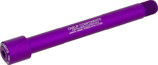 OneUp Components Eje pasante Fox Floating RD 15 x 110 mm Boost - purple/15 x 110 mm, 1,5 mm, 135 mm