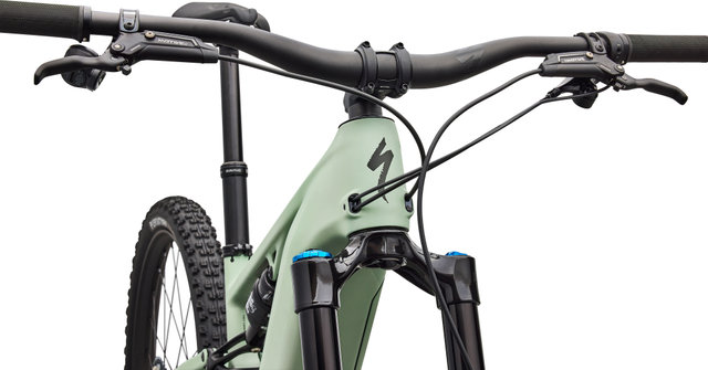 Specialized Vélo Électrique Tout-Terrain Turbo Levo R Expert Carbone 29" - satin pistachio-dark moss green | 44 mm | 140 mm | 160,0 mm | 29" | L