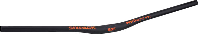 Sixpack Racing Guidon Courbé Millenium805 20 mm 31.8 - black-orange/805 mm 7°