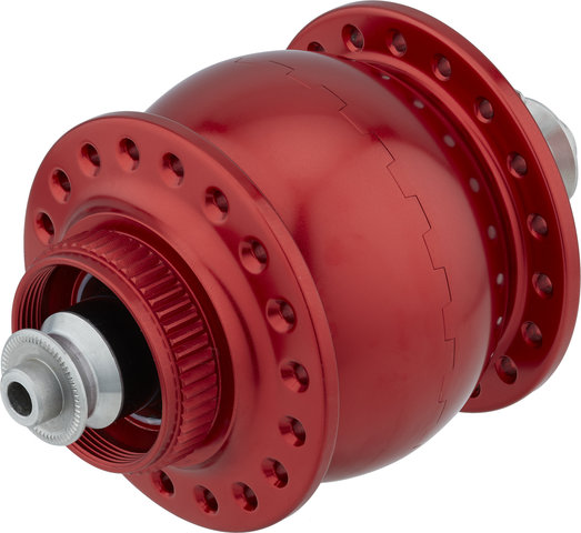 SON 28 disc center lock hub dynamo - red/36 hole