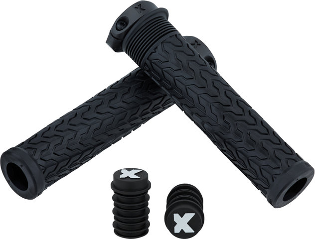Sixpack Racing S-Trix CF Handlebar Grips - black-dark carbon/143 mm