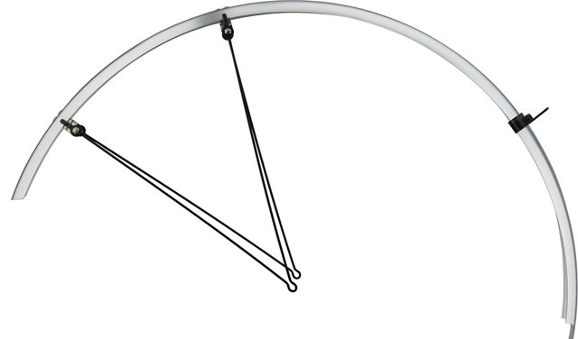Bluemels Basic Schutzblech Set VR+HR - silber/45 mm / 28"