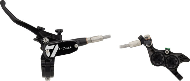 Set de Freins à Disque av+arr Tech 4 E4 avec Conduite en Acier Flex - black-black/set (roue avant et arrière)