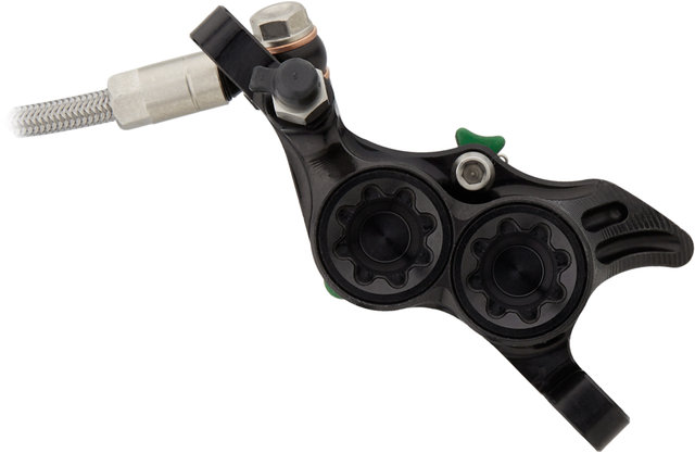Set de Freins à Disque av+arr Tech 4 E4 avec Conduite en Acier Flex - black-black/set (roue avant et arrière)
