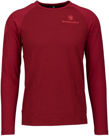 Shirt One Clan Raglan L/S - rust red/M