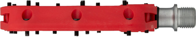 e*thirteen Pedales de plataforma Base Flat - red/universal