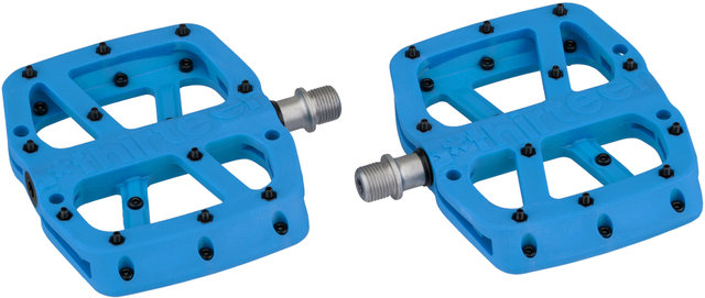 e*thirteen Base Flat Platform Pedals - blue/universal