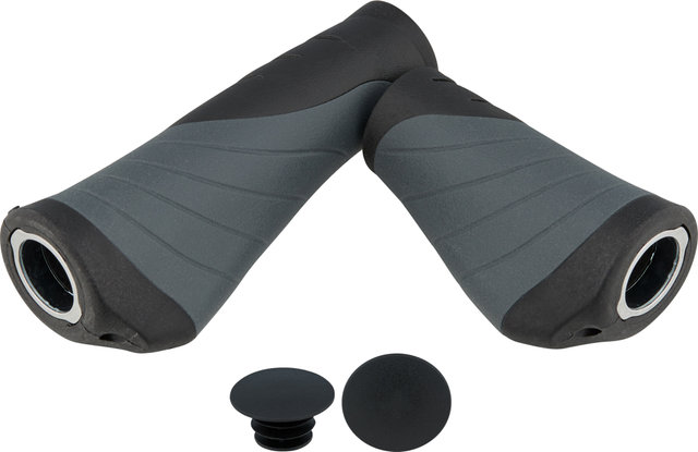 Puños de manillar Tour Pro para mandos de cambios giratorios - negro-gris/135 mm / 92 mm