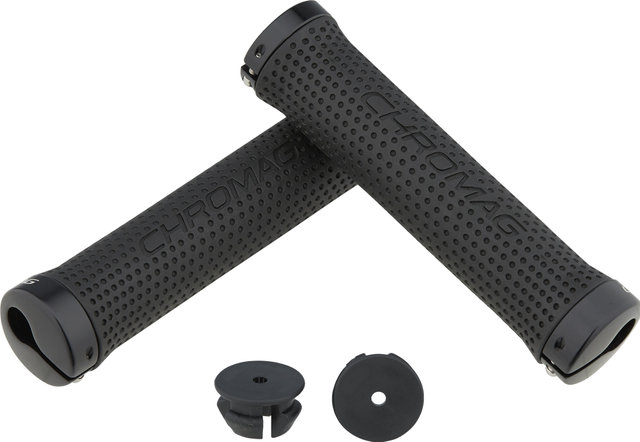 Chromag Basis Lock On Grips - black-black/142 mm