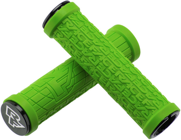 Race Face Grippler Lock On Handlebar Grips - green/33 mm