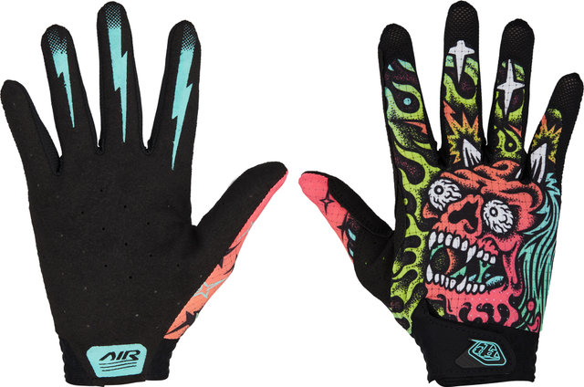 Guantes de dedos completos Air Artist Series Limited Edition - skull demon orange-green/M