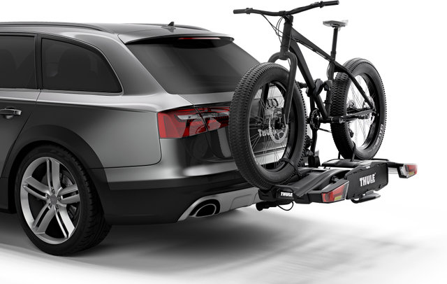 EasyFold XT 2-Bike Rack for Trailer Hitches - black-aluminium/universal