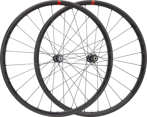 Fulcrum Set de Roues en Carbone Speed 25 DB Disc Center Lock 28" - noir/Set de 28" (avant 12x100 + arrière 12x142) Shimano