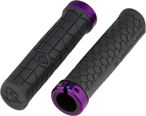 Race Face Puños de manillar Getta Lock On - black-purple/30 mm