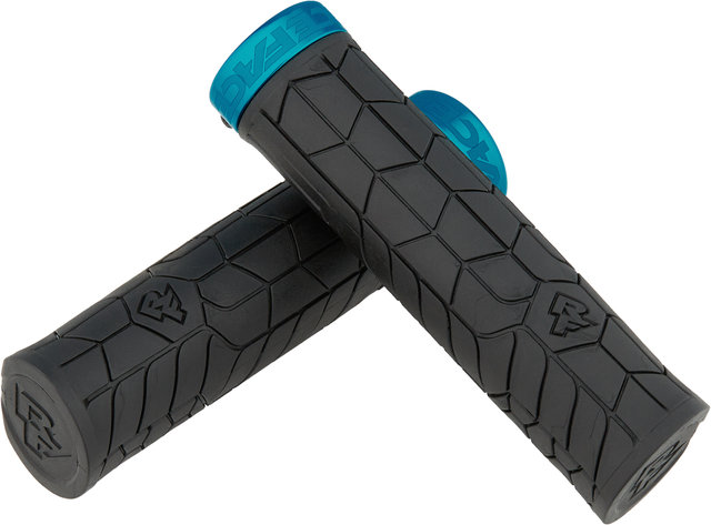 Race Face Puños de manillar Getta Lock On - black-turquoise/33 mm