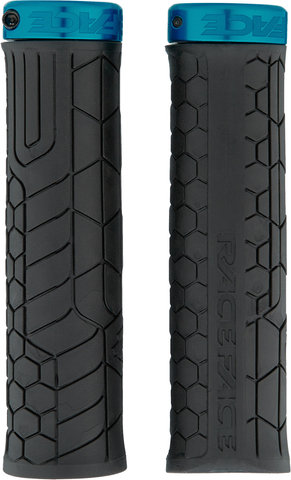 Race Face Getta Lock On Grips - black-turquoise/33 mm