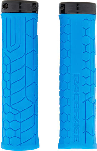 Race Face Puños de manillar Getta Lock On - blue-black/33 mm