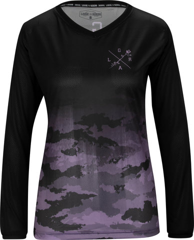 Loose Riders Maillot para damas C/S LS - camo lilac/S