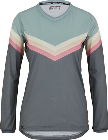 C/S Damen LS Trikot - chevron teal/S