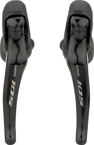 Shimano 105 v+h Set Schalt-/Bremsgriffe STI ST-R7000 2-/11-fach - silky black/2x11 fach