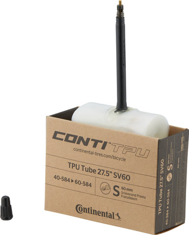 Continental Cámara de aire TPU 27,5" - transparente/Válvula Presta (SV)/40-584 a 60-584/40-60 x 584 SV 60 mm/60 