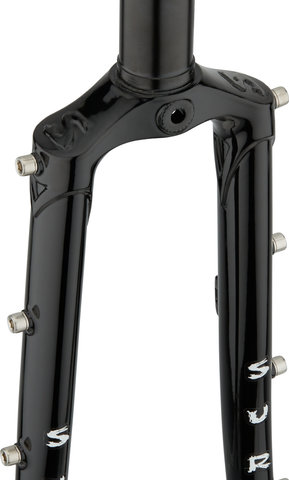 Surly Horquilla rígida Disc Trucker 28" - black/1 1/8"/28"/100 mm/12 mm Eje Pasante