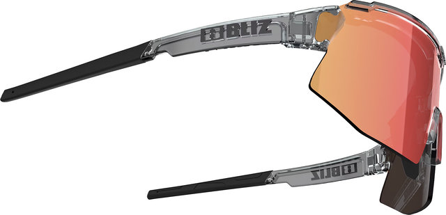 Bliz Lunettes de sport Breeze - transparent dark grey/brown-red